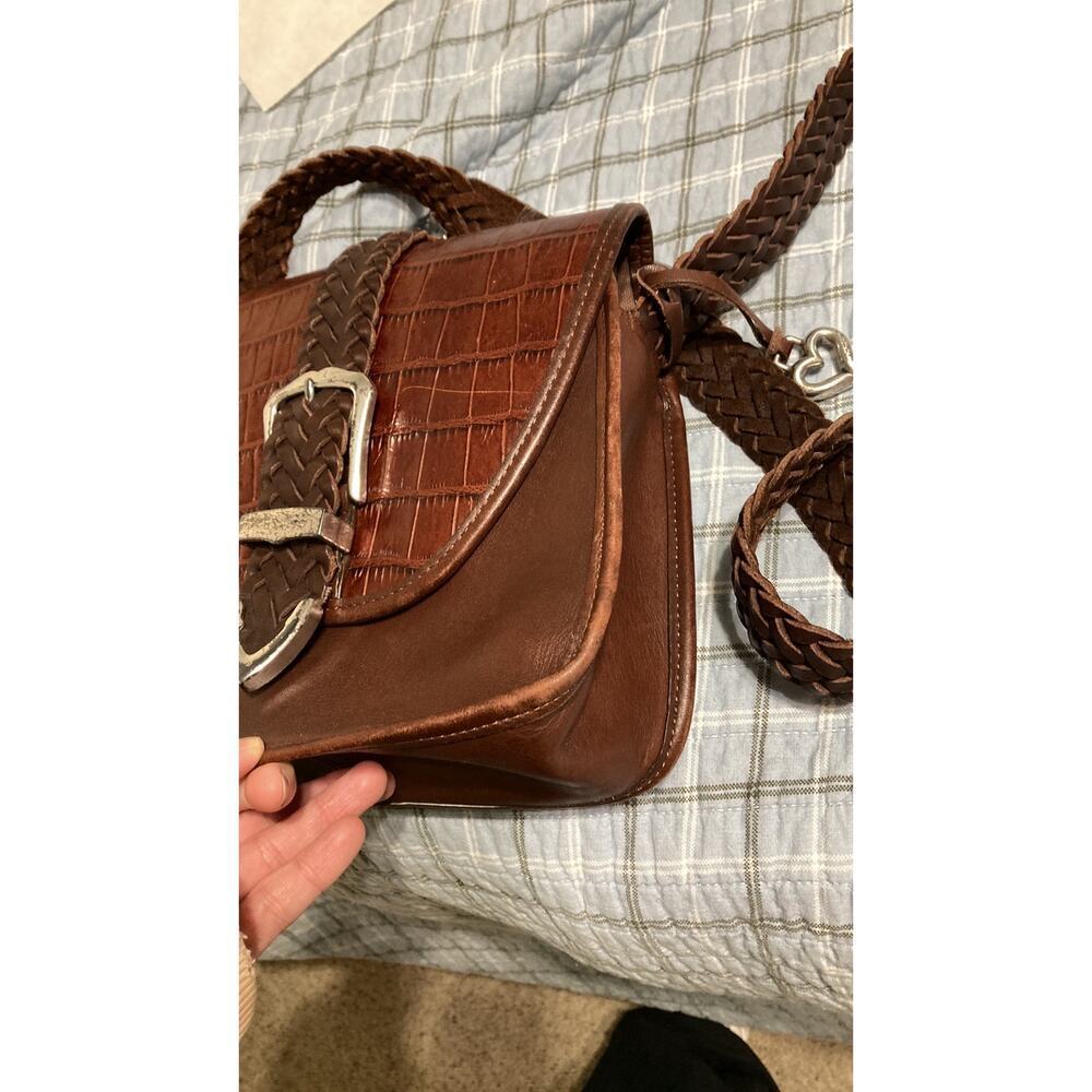 Brighton small leather crossbody animal print - Picture 9 of 14